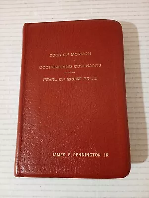 Book Of Mormon Doctrine & Covenants Pearl Of Great Price LDS Triple Tan Leather • $9.99