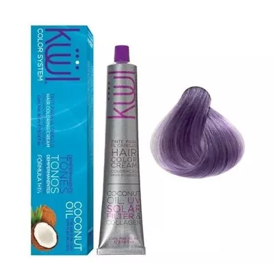 Kuul Hair Coloring Cream Metallic Purple 3.04 Oz Morado Metalico Coconut Oil • $12