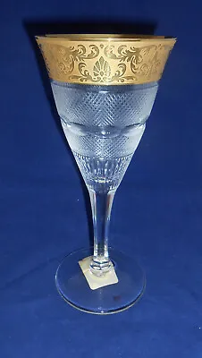 Moser Crystal Splendid Goblet - Crystal Encrusted With  24k Gold - New • $199.99