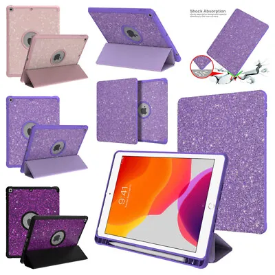 £8.99 • Buy For IPad 10.2  2021 9th 8th 7th Gen Bling Leather Case Smart Stand Folding Cover