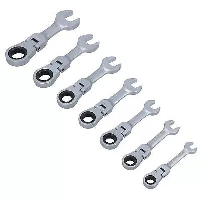 Imperial SAE AF Stubby Flexi Headed Ratchet Spanners Spanner 5/16  - 3/4  7pc • $30.87