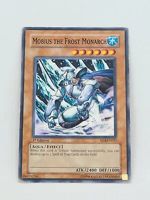 Yugioh Mobius The Frost Monarch SD4-EN012   Trading Card First 1st Edition • $1.44