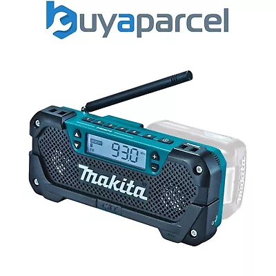 Makita MR052 10.8V CXT Job Site AM / FM Battery Cordless Radio Blue Bare Unit • £58.49