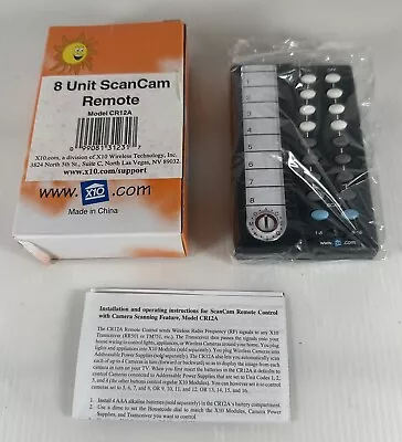 X10 8 Unit ScanCam Remote X10 Model: CR12A NIB • $10.96