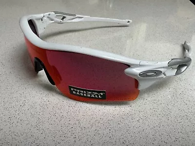 Oakley RadarLock Prizm Baseball Gloss White Sunglasses OO9181-33 • $41