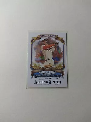 2017 Allen & Ginter's Baseball What A Day #WAD-98 Giancarlo Stanton Marlins • $1.49