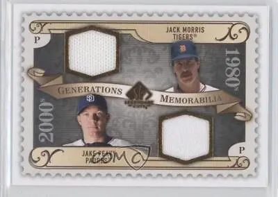 2009 SP Legendary Cuts Generations Memorabilia Jack Morris Jake Peavy #GM-MP HOF • $9.17