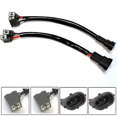 Conversion Wire H9 To H7 Two Harness Headlight High Beam Bulb Socket Adapter Fit • $11.88
