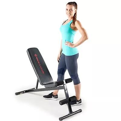 Marcy Adjustable Utility Weight Bench Black • $88.64