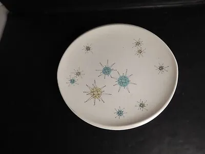 Vintage Mid Century Modern Franciscan Atomic Starburst 8  Salad Plate • $45