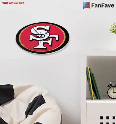 New NFL San Francisco 49ers Home Decor EVA Foam 3D Wall Clock 18.4? X 10.7? • $38.09