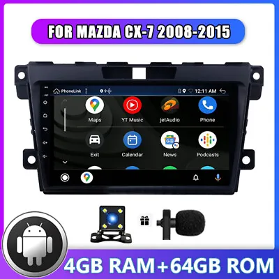 9  For Mazda CX-7 2007-2014 Car Stereo Radio Android 12 GPS NAVI CarPlay 64GB AM • $229.99