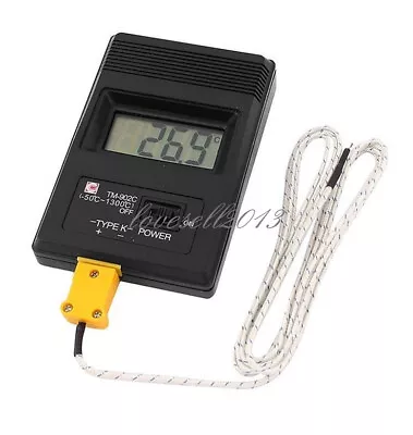 TM902C Digital LCD Thermometer Temperature Reader Meter Sensor K Type Probe • $5.27