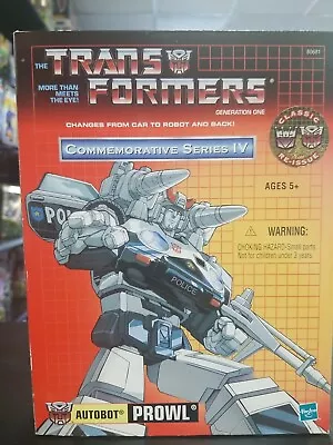 Transformers Commemorative Series IV Prowl Autobot Re-Issue Generation One • $82.18