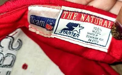 Vtg Starter NFL San Francisco 49ers Snapback Hat 100% Wool Red Rare • $59