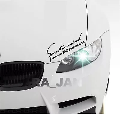 Sports Mind Racing Performance Decal Sticker Sport Car Hood Logo Auto Emblem  • $21.21