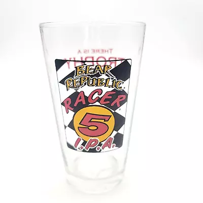 Bear Republic Racer 5 IPA Pint Beer Glass Barware Pub Man Cave • $9.95