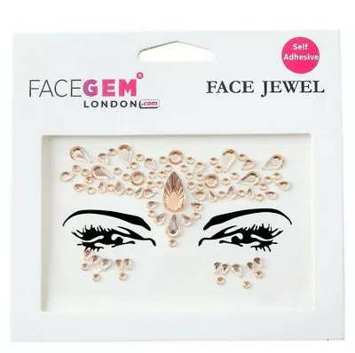 Face Gems Adhesive Glitter Jewel Tattoo Sticker Festival Party Body Z1ZAK022 • £2.89