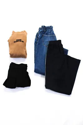 $34.99 • Buy Zara Girls Skirt Pants Straight Jeans Dress Blue Brown Black Size 13-14 Lot 4