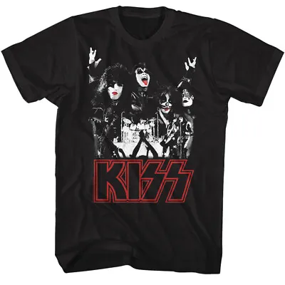 Kiss In Concert Live On Stage Ace Frehley Men's T Shirt Metal Music Band Merch • £40.39