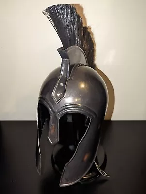 Medieval Armor Knight Spartan Greek Corinthian Trojan Helmet With Black Plume • $60