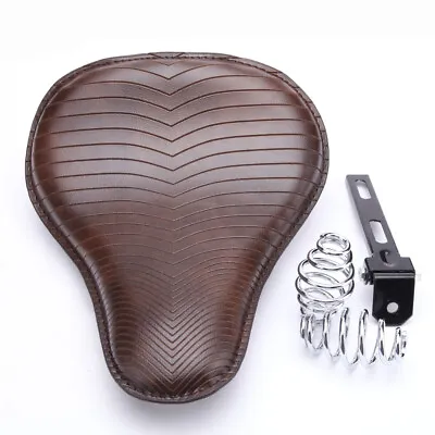 Leather Motorcycle Large Solo Seat For Harley Davidson Electra Glide Road King A • $59.56