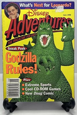 Disney Adventures June 1998 (Paperback Magazine Godzilla Doug Comic) Cad • $18.15