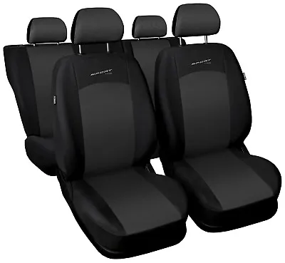 $62.83 • Buy Car Seat Covers Fit Suzuki Grand Vitara - Full Set Grey/black Sport Style