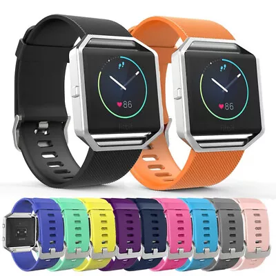 For Fitbit Blaze Soft Breathable Sport Strap Band Silicone Replacement • $7.47