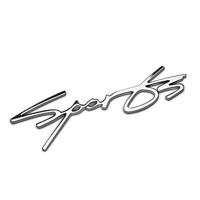 $14.80 • Buy Chrome Silver SPORT Metal Emblem Car Fender Tail Lid 3D Badge For BMW Rio GMC GM