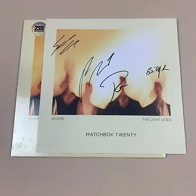 New MATCHBOX TWENTY Where The Light Goes Sealed & Autographed Signed Album Art • $39.99