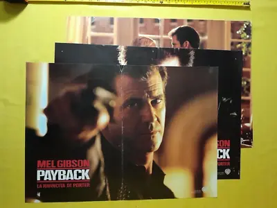 1999 PAYBACK Mel Gibson  Lot Of 3 Italian Movie Posters Originals - T4-7 • $24.90