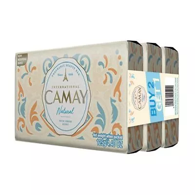 3 Combo Beauty Soap With Cedarwood & Bergamot Body Bar Soap Camay Natural • £23.11