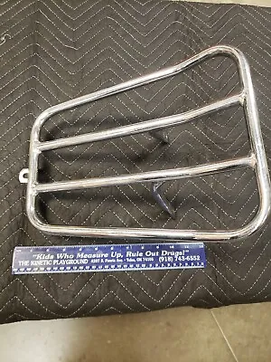 Chrome Luggage Rack Carrier Honda Yamaha Harley Suzuki Kawasaki Moto Guzzi • $89