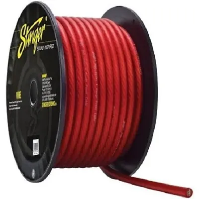 Stinger 8 AWG Gauge Red 6 Metre Car Stereo Amplifier Amp Battery Power Red Cable • £9.99