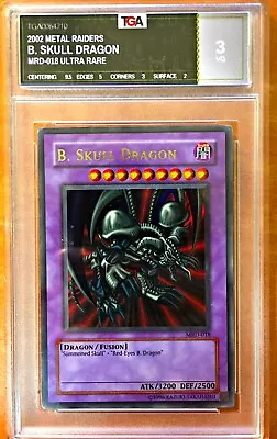 Yugioh Ultra Rare - B. Skull Dragon Metal Raiders MRD-018 - TGA Graded Card • $98.22