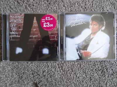 Michael Jackson: Off The Wall & Thriller 2001 Special Edition CD Releases • £6.99