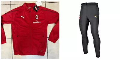 2777/14 FW19 PUMA AC Milan Training Suit Tracksuit Child Junior Kids Red • $138.74