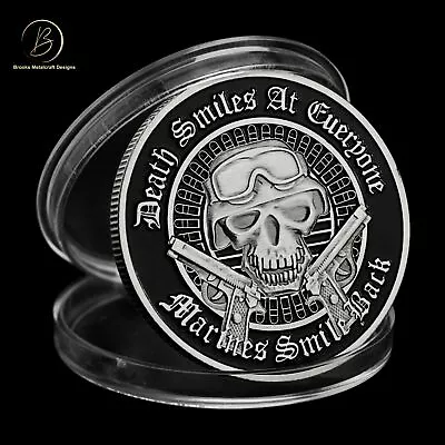 Marines Death Smiles At Everyone Challenge Coin • $9.08