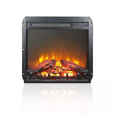 18  Electric Fireplace Ultra-Thin Fireplace Insert Heater W/ LED Realistic Flame • $82.80