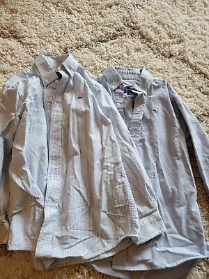 Lot Of 2 Vineyard Vines Boys Button Up Long Sleeve Shirt Size 6 • $15.99