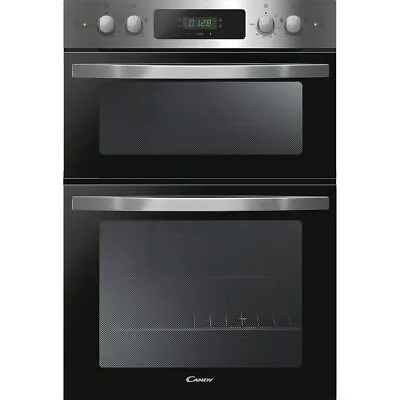 Candy FCI9D405X Built In 60cm Electric Double Oven Stainless Steel A/A • £369