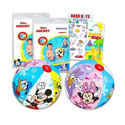 Mickey Mouse Ultimate Beach Toys Set - 4 Pc Disney Pool Toys Bundle With 2 Mi... • $29.99