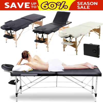 £16.40 • Buy Portable Massage Table Bed Folding Portable Beauty Therapy Salon Couch Tattoo 