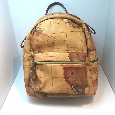 Women S Fashion Backpack Burning Camel Color Map Print Pattern GNB One Size Fit • $24.99