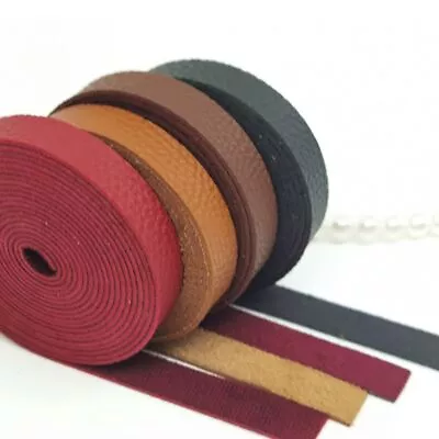 Blank Imitation Leather Strip Strap Belt Various Width Craft Handmade Accessory • $17.25