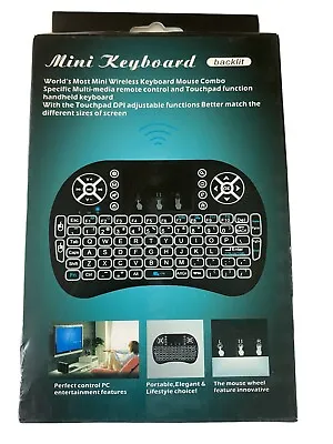 Bluetooth Mini Wireless Keyboard With Touchpad (Black) • $22.50