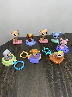 McDonalds Littlest Pet Shop Happy Meal Lot Of 8 LPS Pets Koala Giraffe Swan Etc+ • $6.99