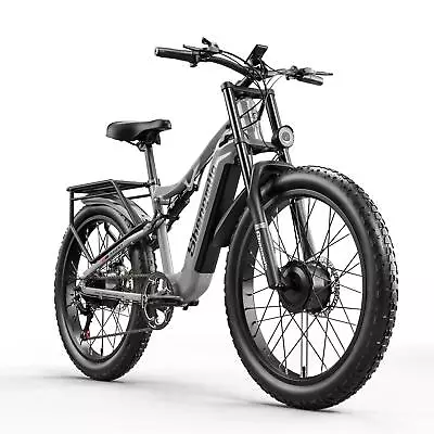 Shengmilo S600 Adult 2000w Electric Bicycle With Two Motors 48v17.5ah 840wh Bat • $1469