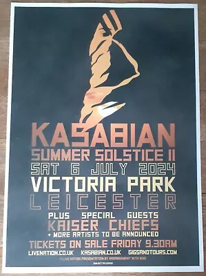 Kasabian - Live Band Music Show July 2024 Promotional Tour Concert Gig Poster • £5.99